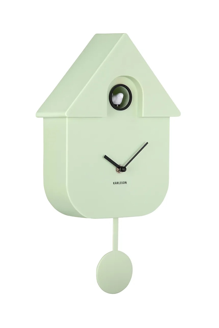 Kukačkové hodiny Karlsson Modern Cuckoo 41 cm KA5768LG zelená AA00