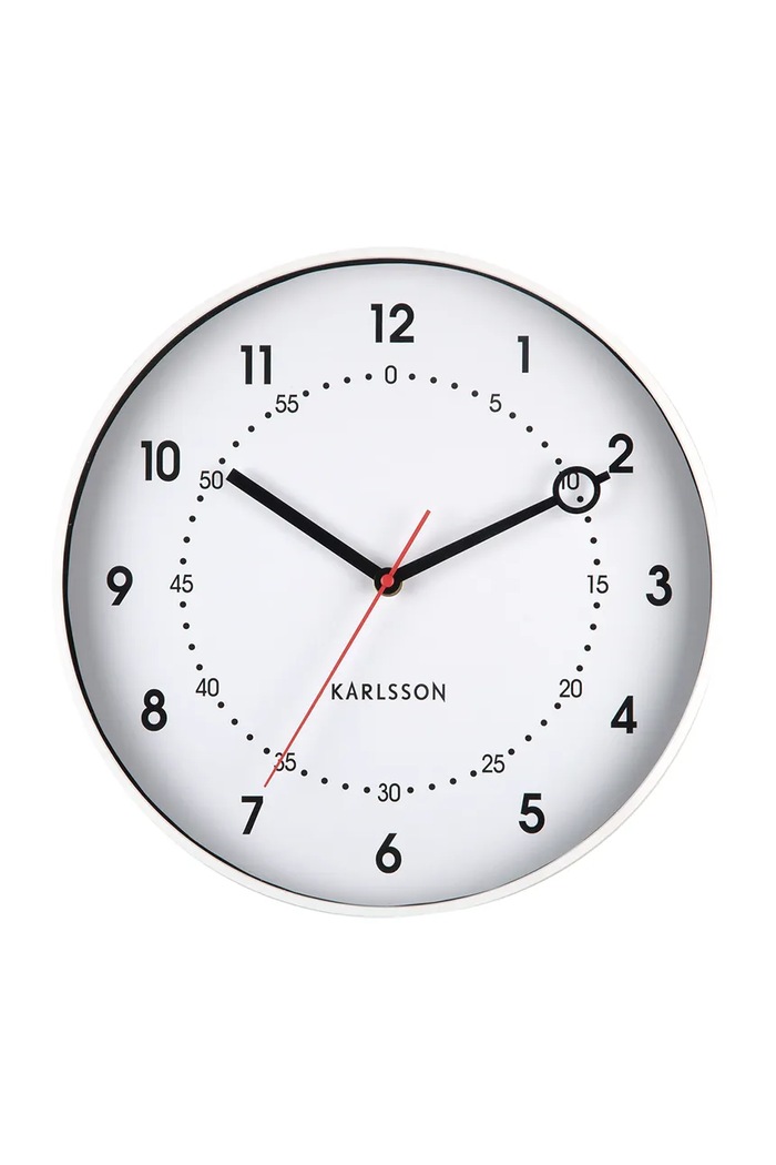 Hodiny Karlsson 31,5 x 4,5 cm bílá KA6038WH