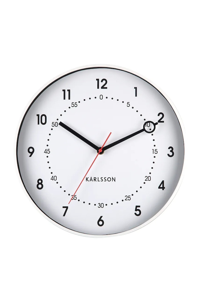 Hodiny Karlsson 31,5 x 4,5 cm bílá KA6038WH