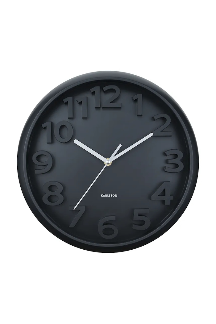 Karlsson zegar ścienny Elevated Classic 33,5 cm czarny KA6052BK