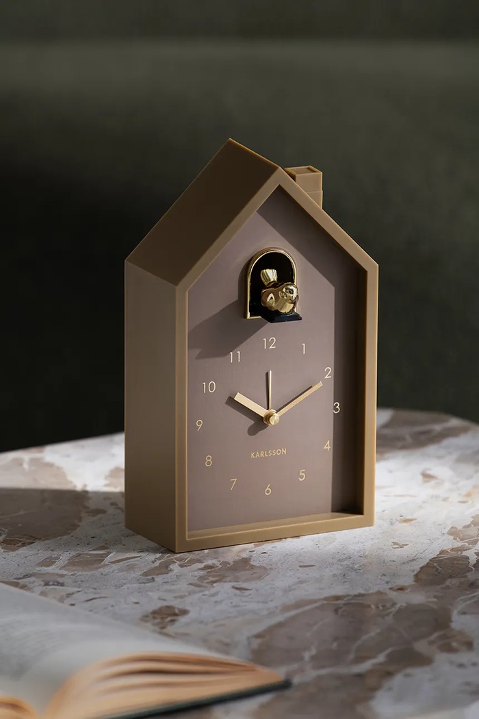 Karlsson ceas cu alarmă Modern Cuckoo 20 cm bej KA6077BR