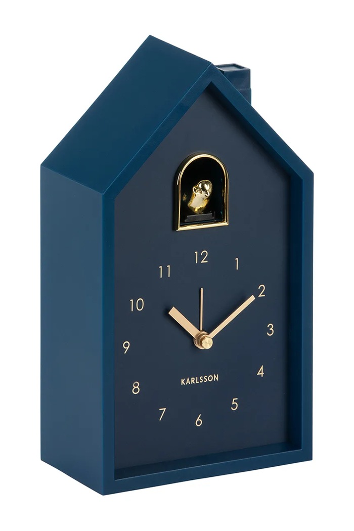 Karlsson ceas cu alarmă Modern Cuckoo 20 cm KA6077DB albastru AA00