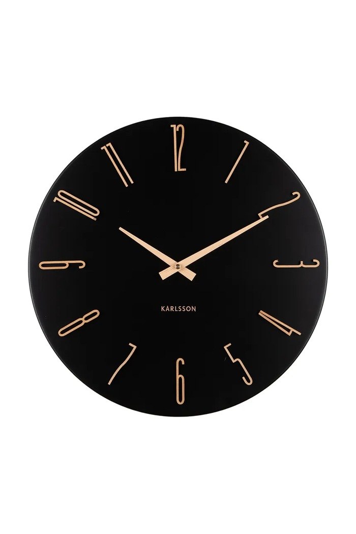 Karlsson zegar ścienny Esmerado 40 cm czarny KA6072BK
