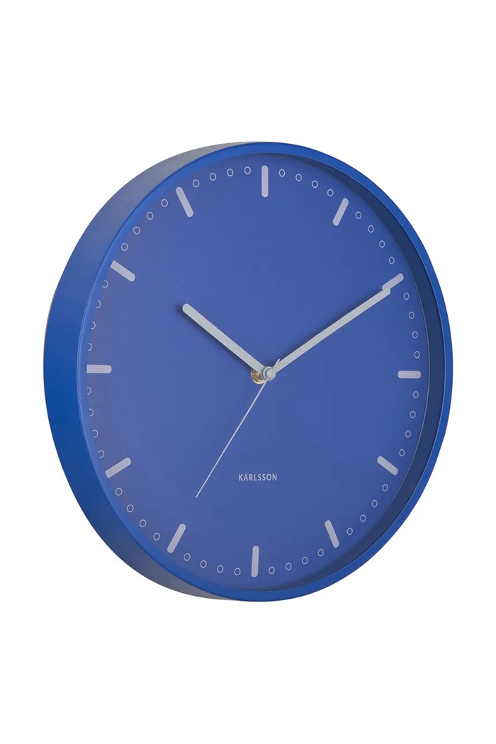 Karlsson zegar ścienny Cool Retro 30 cm KA6071BL niebieski AA00