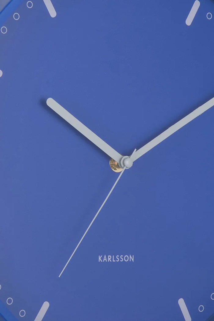Salon i sypialnia Karlsson zegar ścienny Cool Retro 30 cm KA6071BL niebieski