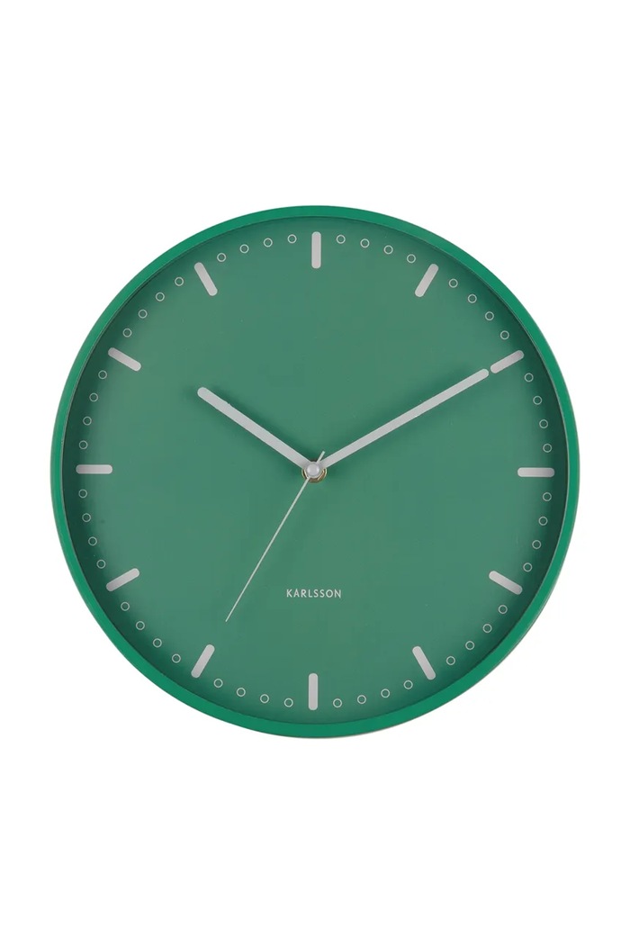 Nástenné hodiny Karlsson Cool Retro 30 cm zelená KA6071GR