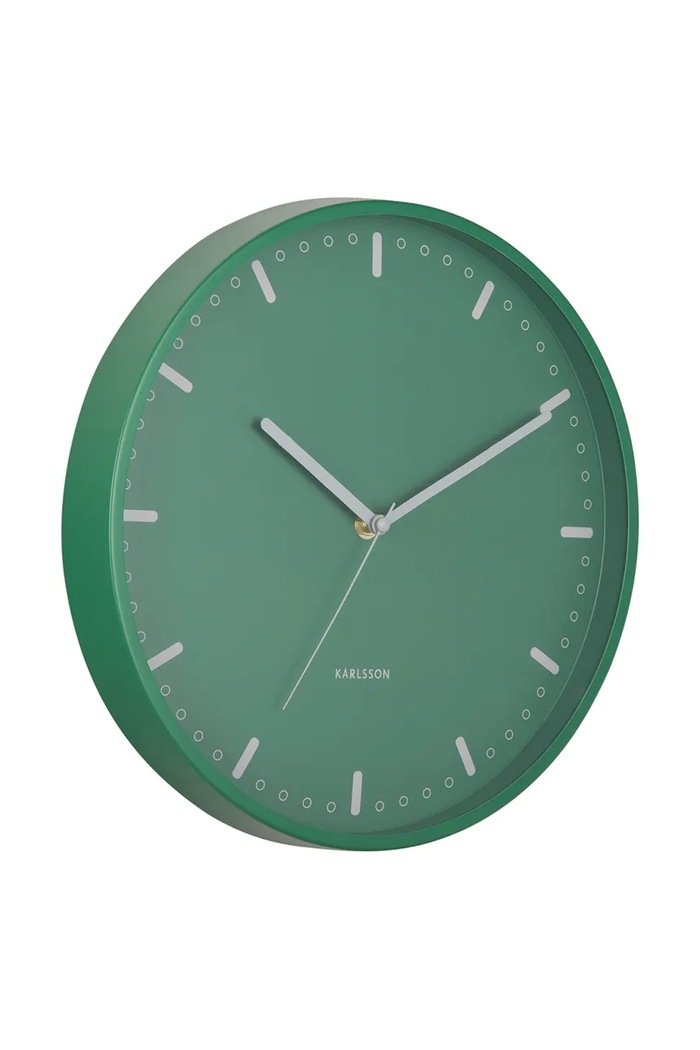 Nástenné hodiny Karlsson Cool Retro 30 cm KA6071GR zelená AA00