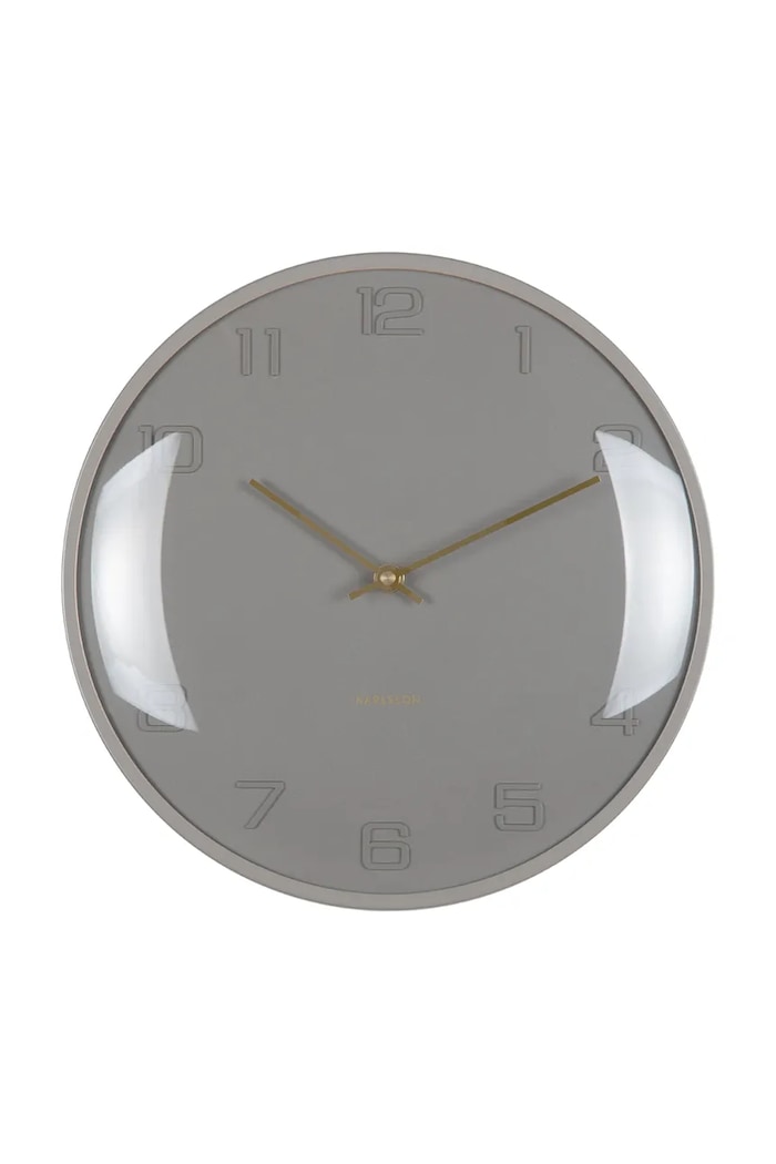 Karlsson ceas de perete Fuerte Dome 30,5 cm gri KA6084GY