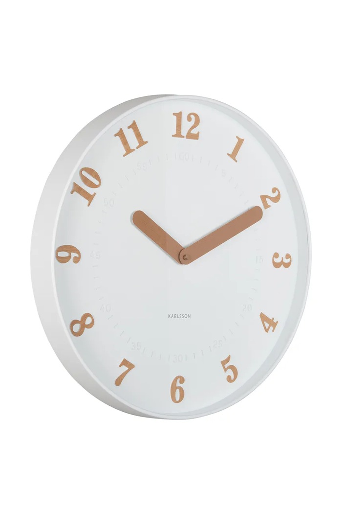 Karlsson ceas de perete Amena 40 cm KA6083WH alb AA00