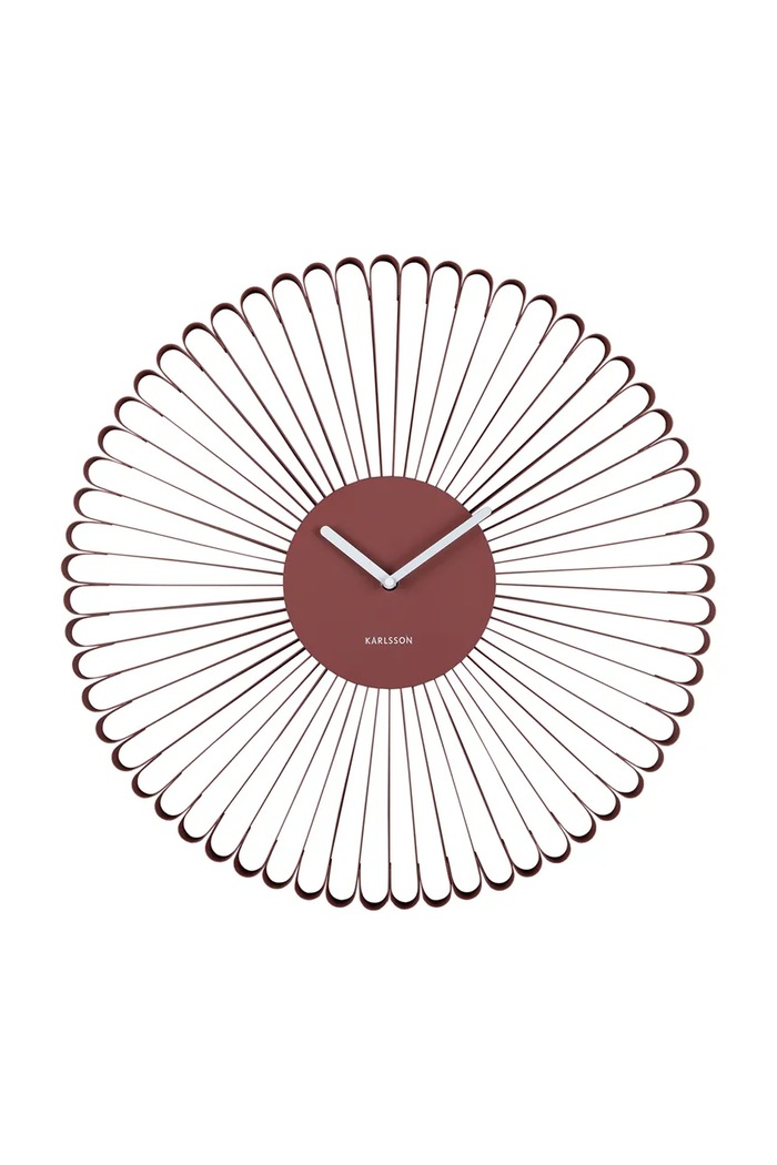 Stenska ura Karlsson Cascara 50 cm bordo KA6074RD
