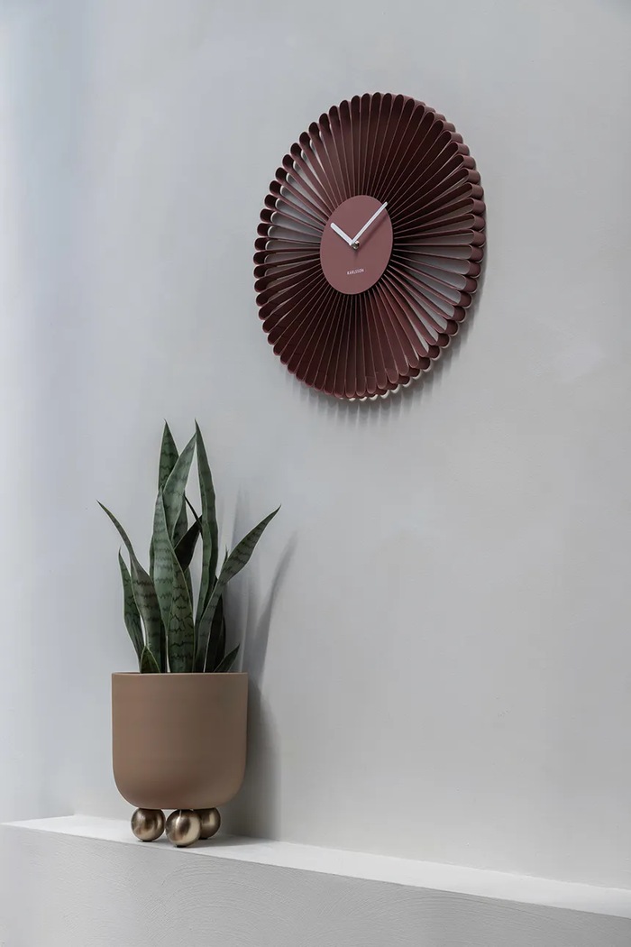 Stenska ura Karlsson Cascara 50 cm bordo KA6074RD