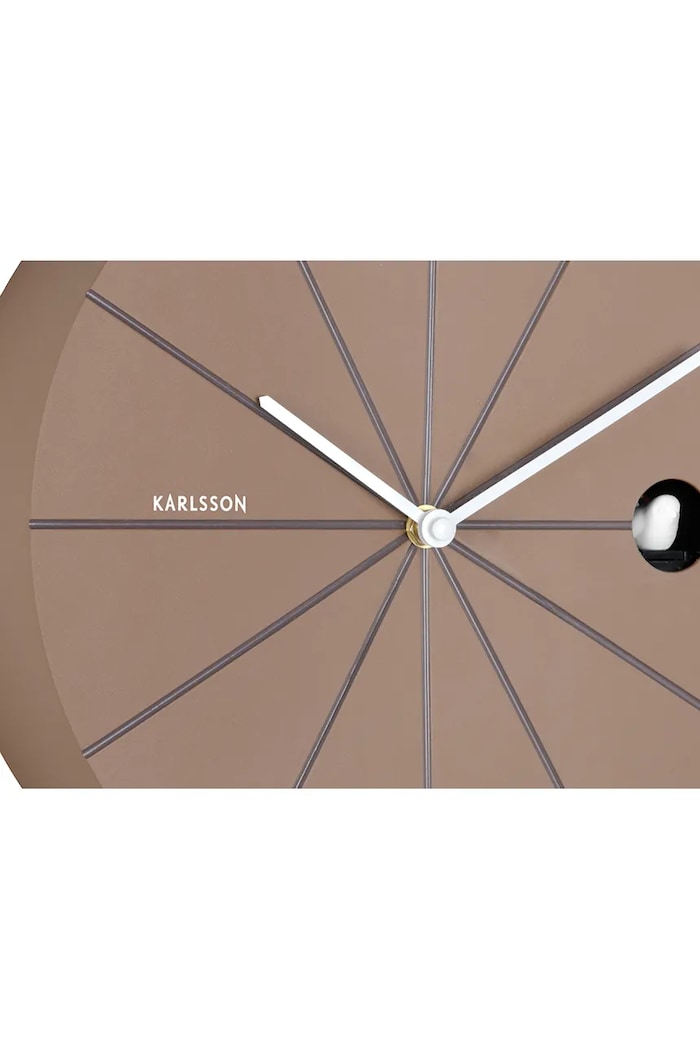 Salon i sypialnia Karlsson zegar ścienny z kukułką Destacado Cuckoo 28 cm KA6068BR brązowy