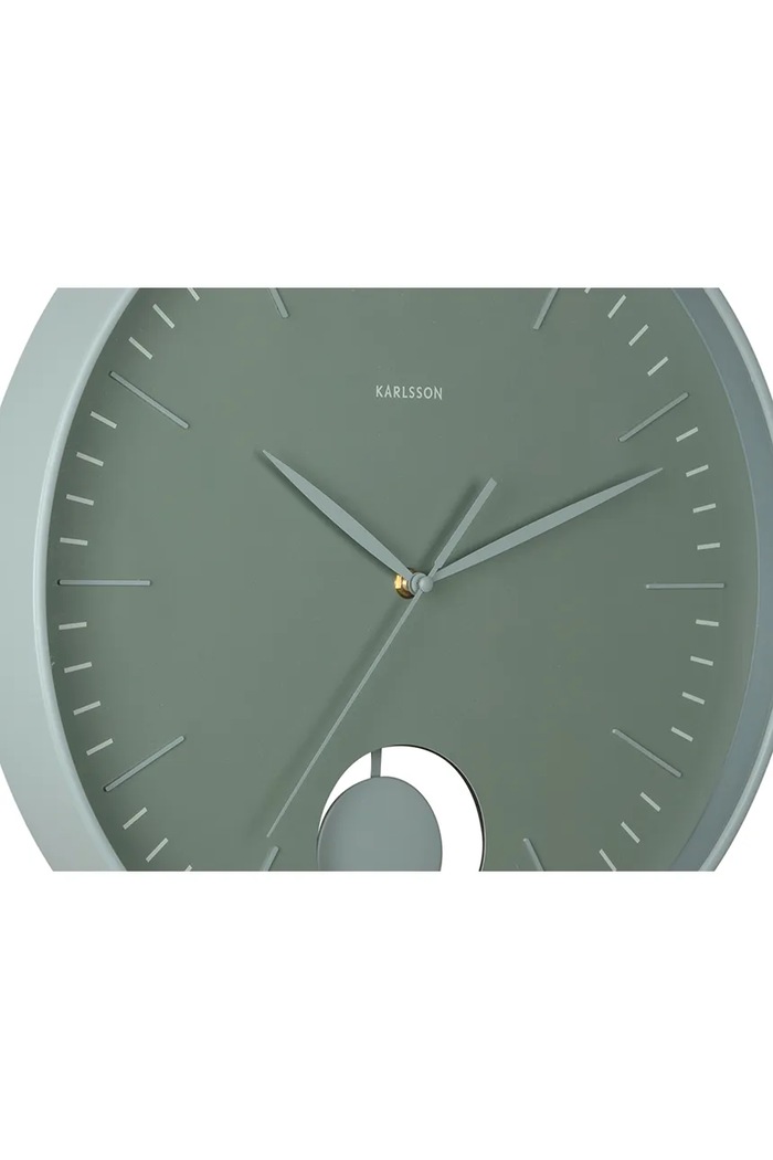 Salotto e camera Karlsson orologio da parete in plastica KA6065GR verde