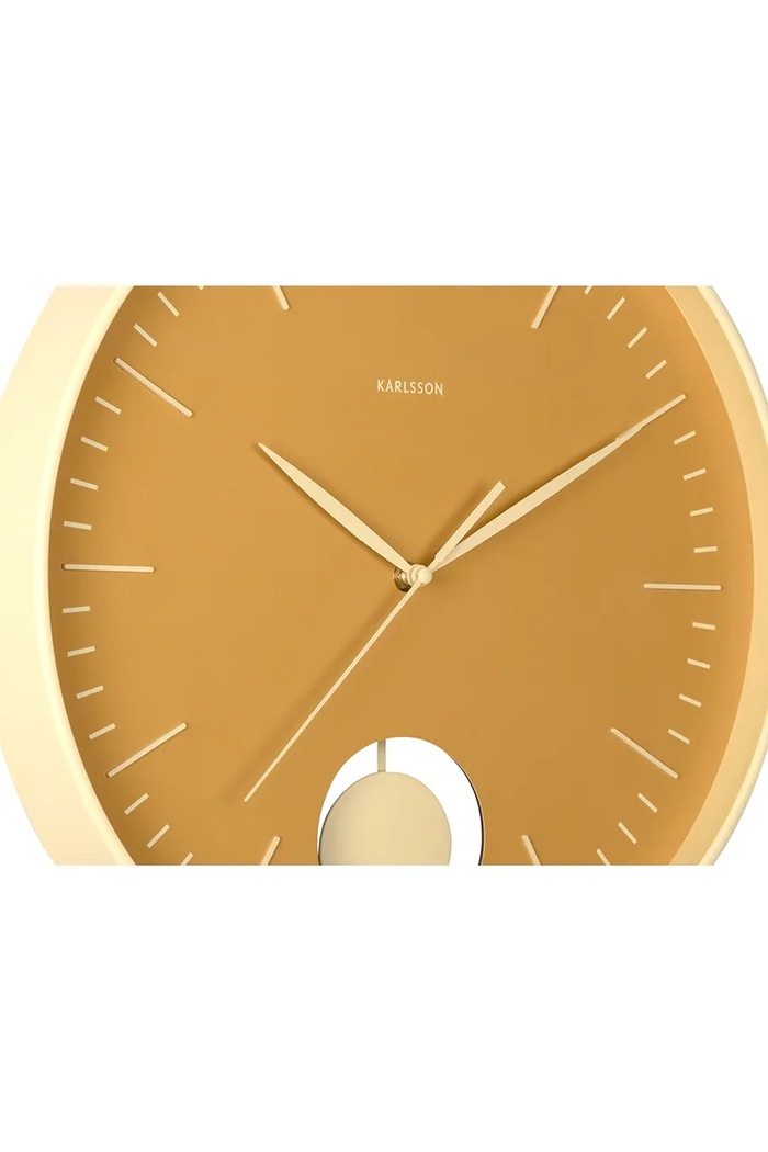 Salotto e camera Karlsson orologio da parete in plastica KA6065YE giallo