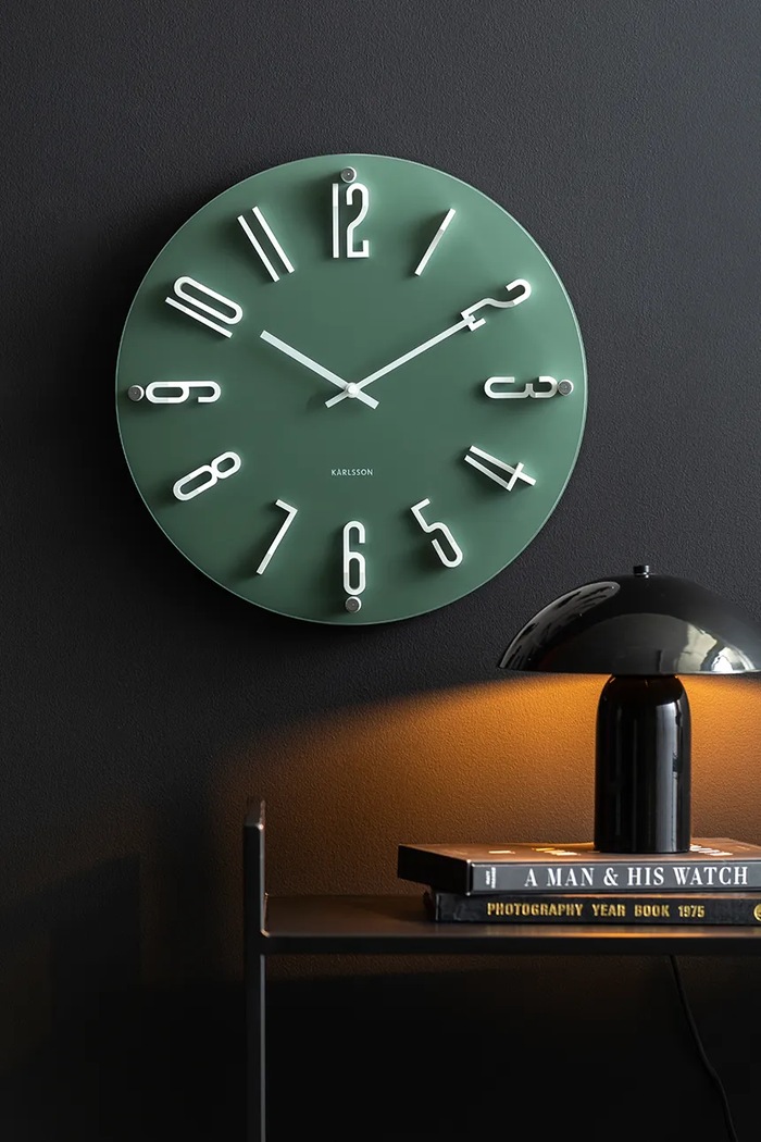 Karlsson orologio da parete in plastica turchese KA6090GR