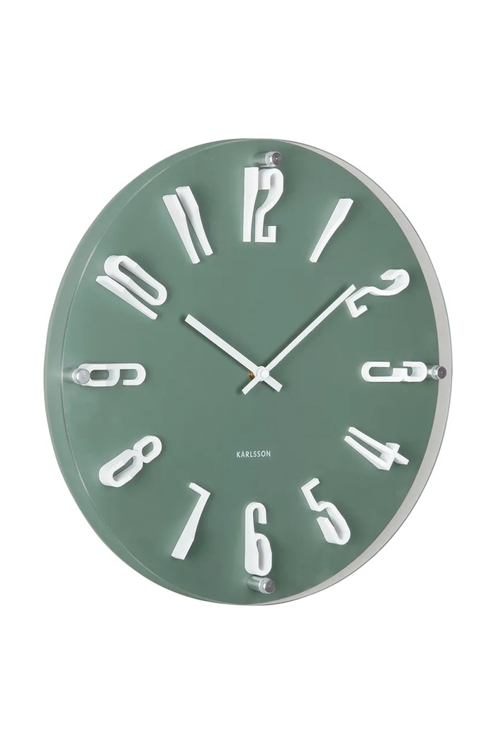 Karlsson orologio da parete in plastica KA6090GR turchese AA00