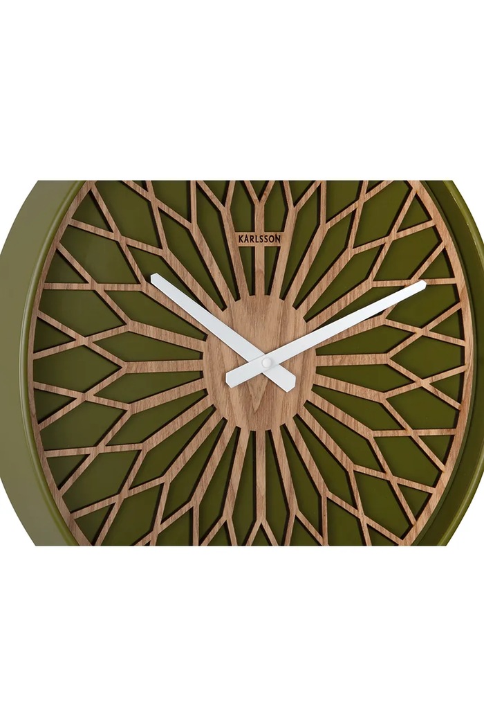 Salotto e camera Karlsson orologio da parete in plastica KA6092GR verde