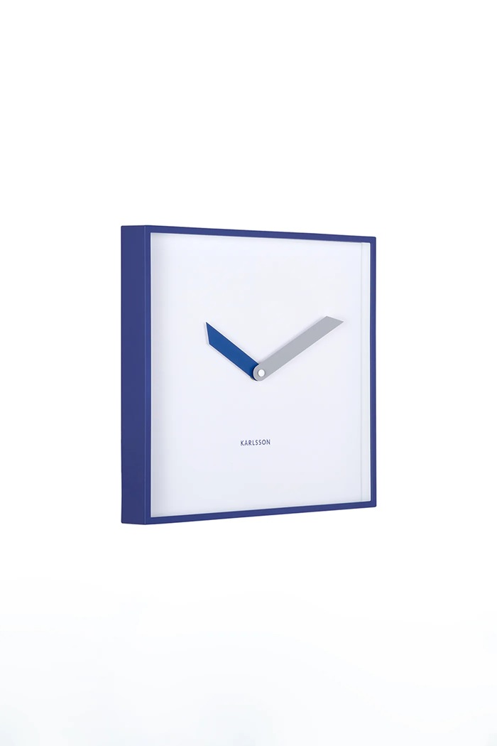 Karlsson ceas de perete din plastic KA6112BL bleumarin AA00