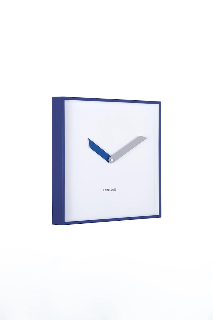 Karlsson ceas de perete din plastic KA6112BL bleumarin AA00