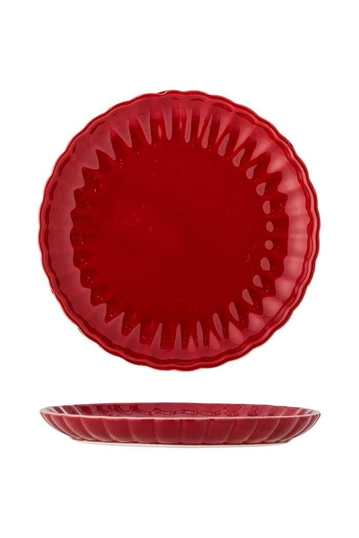 Kuchyňa a bar Dezertný tanier Bloomingville Latina 20 cm 82061930 červená
