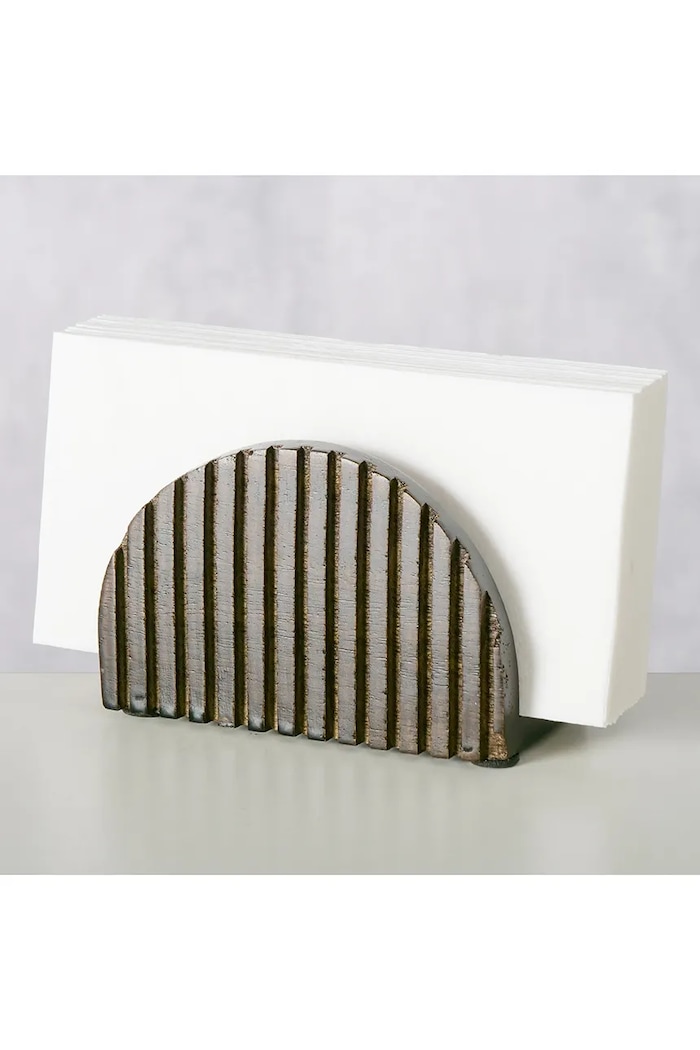 Boltze serwetnik Ruvy 12 x 6 cm 2069557 brązowy AA00