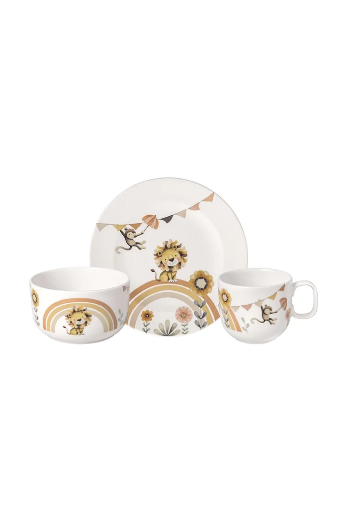 Villeroy & Boch Παιδικό σετ πρωινού Villeroy & Boch Roar like a Lion 3-pack πολύχρωμο 14.8673.8427