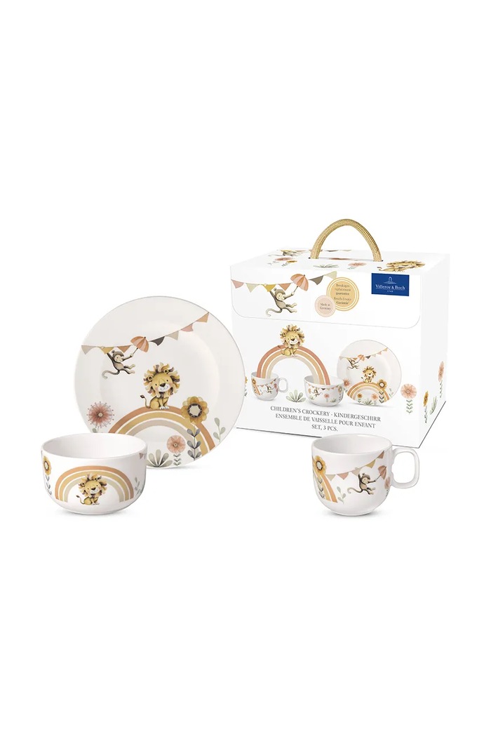 Villeroy & Boch Παιδικό σετ πρωινού Villeroy & Boch Roar like a Lion 3-pack 14.8673.8427 πολύχρωμο AA00