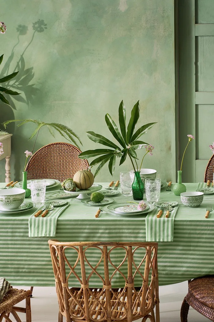 Pip Studio set de farfurii pentru salată Lily&Lotus 23 cm 6-pack verde 51001498