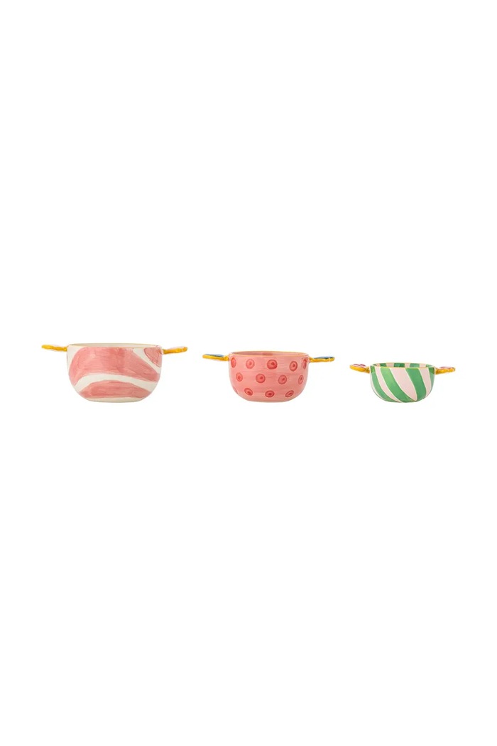 Bloomingville Zestaw miseczek Caramella 400 / 250 / 150 ml 3-pack 82062882 multicolor AA00