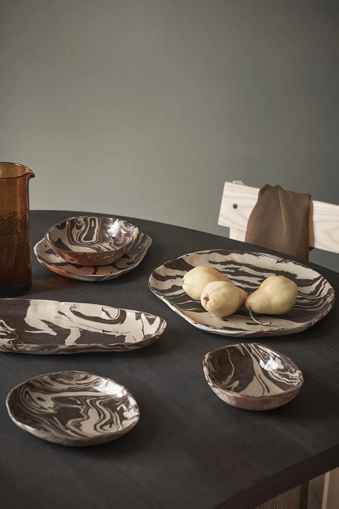 Tanier ferm LIVING Ryu Platter 18,5 cm viacfarebná 1104268261