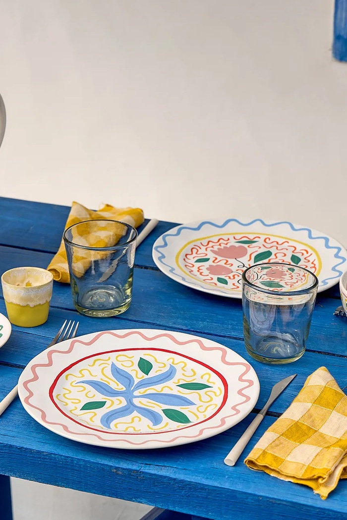 Kuchyňa a bar Sada tanierov Costa Nova Summer Bliss 27 cm 6-pak DEP271.TUL.SET6 viacfarebná