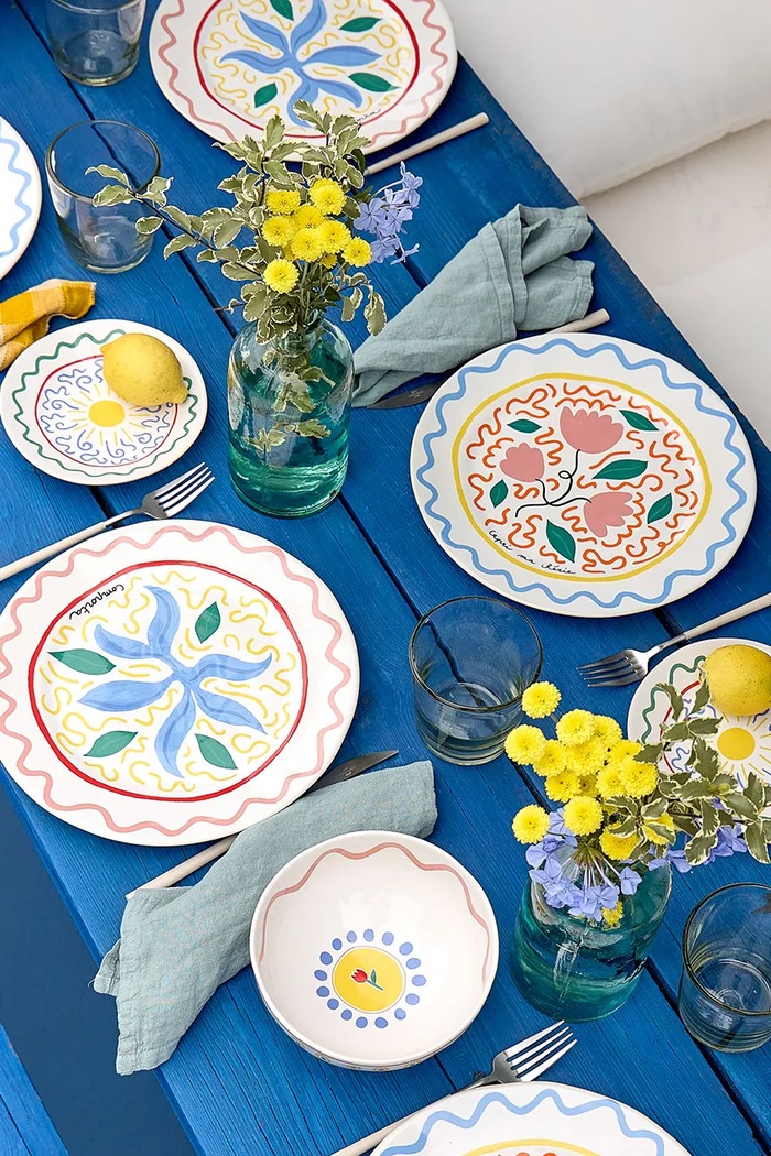 Sada tanierov Costa Nova Summer Bliss 27 cm 6-pak viacfarebná DEP271.TUL.SET6