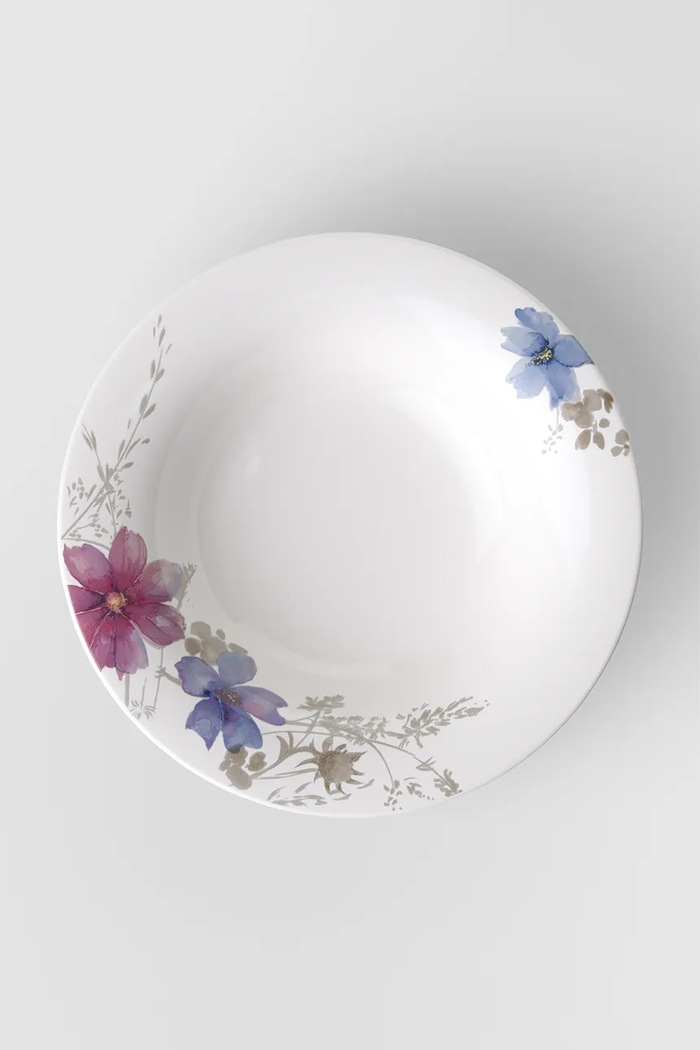 Hlboký tanier Villeroy & Boch Mariefleur Gris Basic 23 cm viacfarebná 10.4104.2700