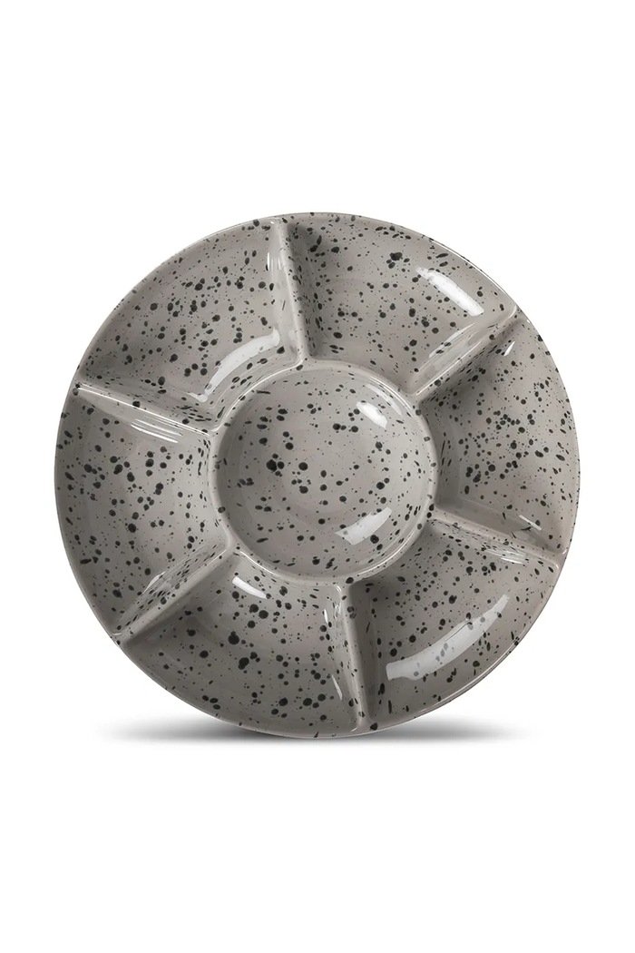 Krožnik za prigrizke Sagaform Ditte 26 cm siva 5018330