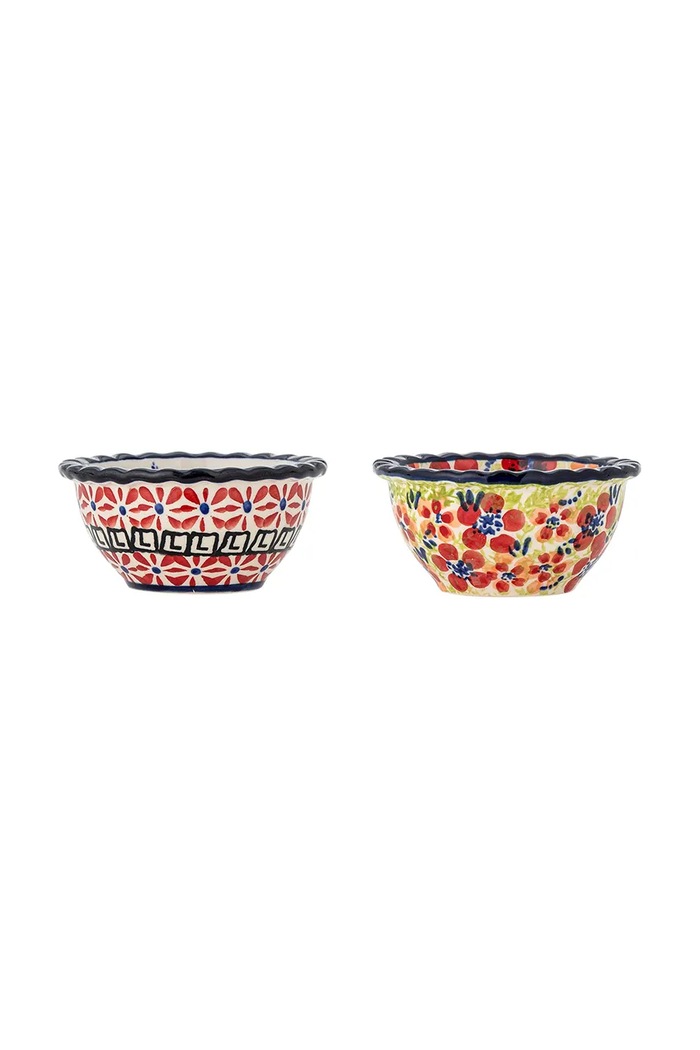 Μπολ Bloomingville Florist 95 ml 2-pack 82072587 κόκκινο AA00