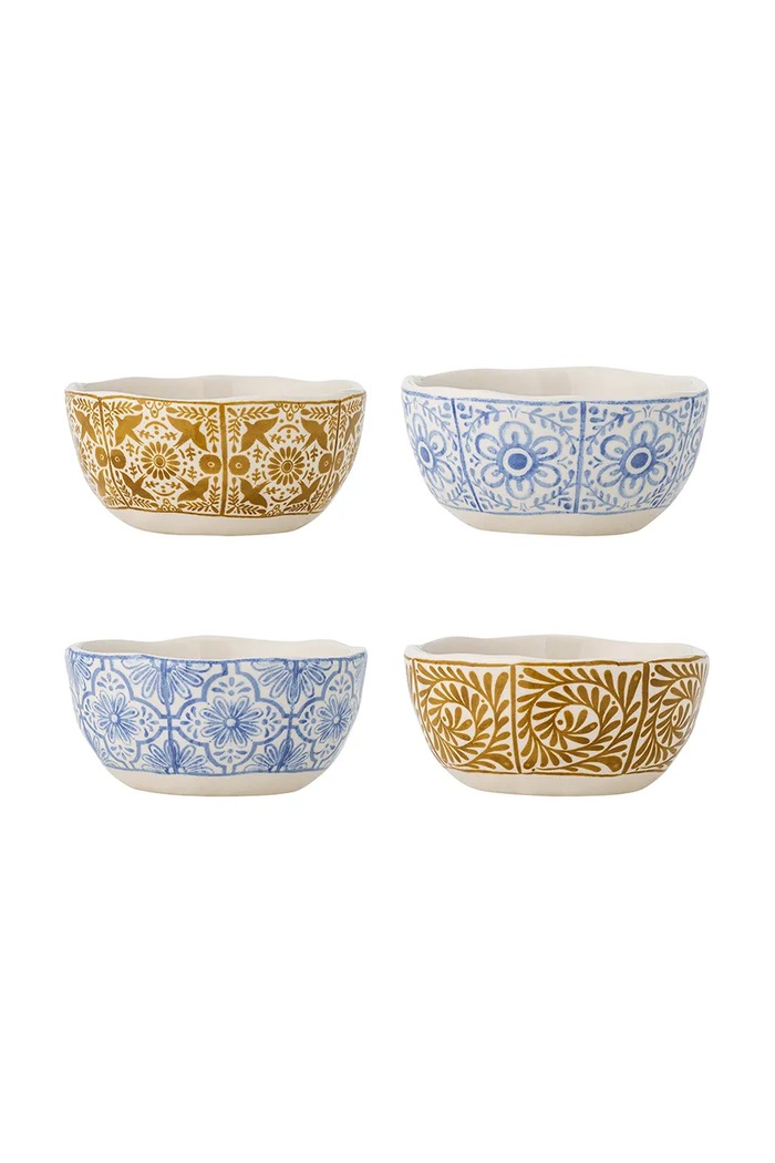 Sada misek Bloomingville 10,5 x 5 cm 4-pack 82072436 modrá AA00