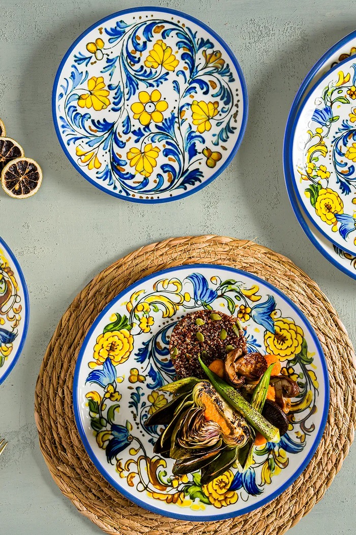Sada tanierov Bonna Albufera Gourmet 21 cm 12-pak ABF.MWGRM21DZ.SET12. viacfarebná AA00