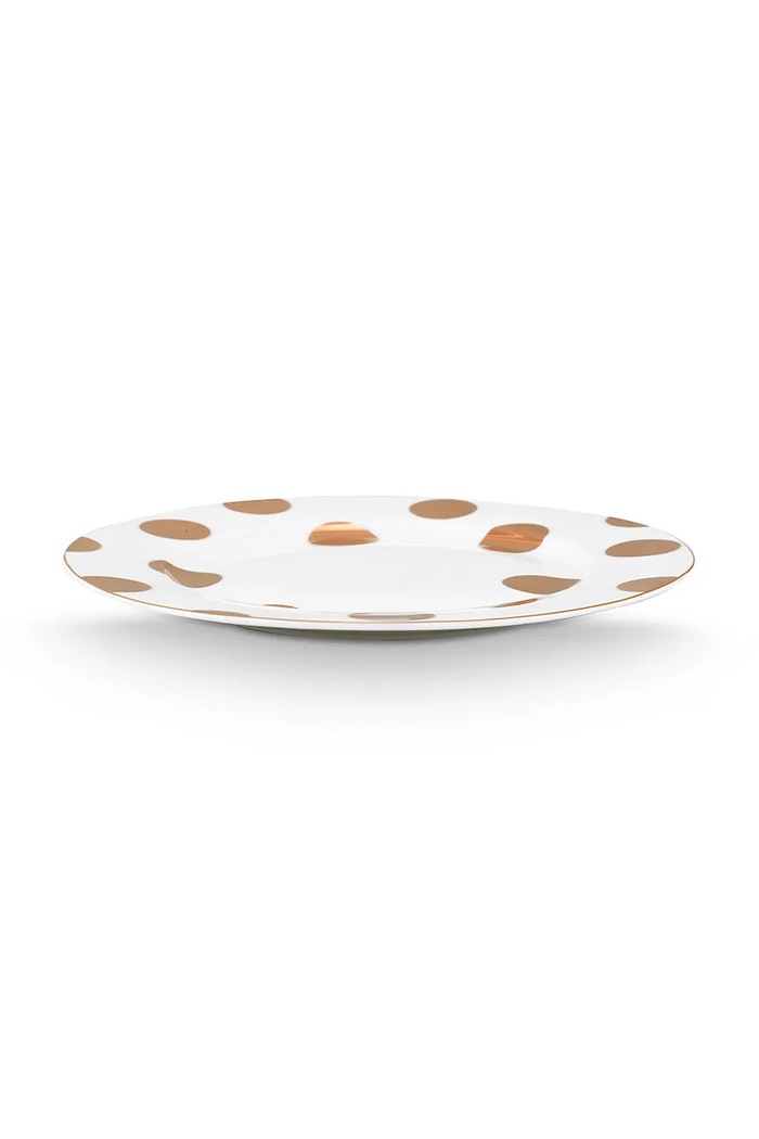 Pip Studio Un set de farfurii Dot Delight 23 cm 2-pack 51001511 galben AA00