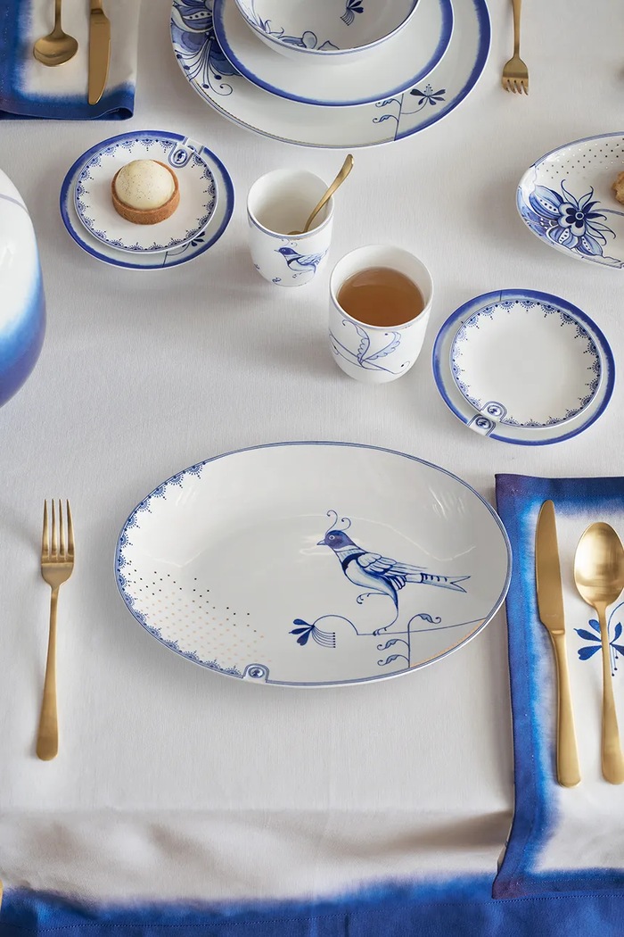 Bucătărie și bar Pip Studio farfurie Pip&The Blue Bird 30 cm 51001533 albastru