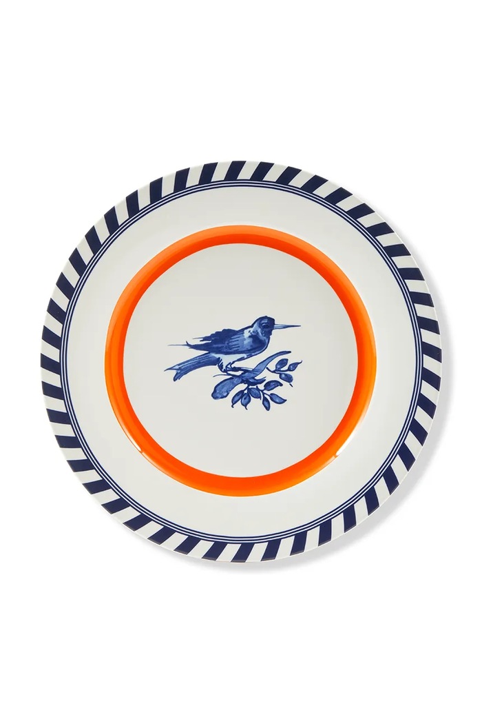 Pols Potten set piatti bird patterned 27 cm pacco da 2 230.400.670 multicolore AA00
