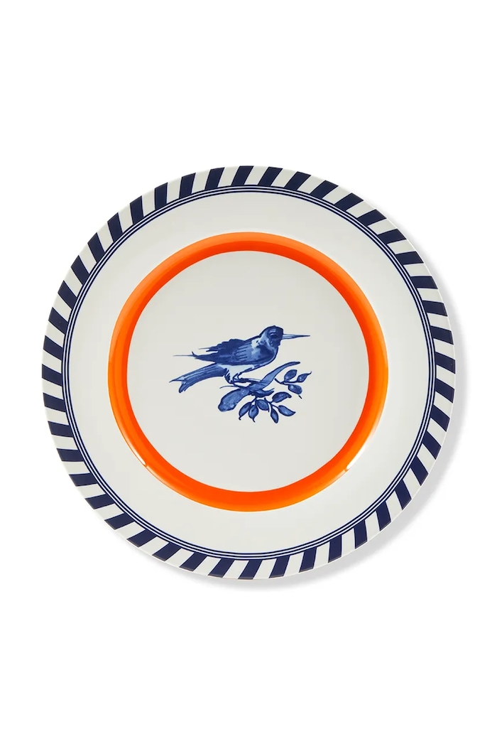 Pols Potten set piatti bird patterned 27 cm pacco da 2 230.400.670 multicolore AA00