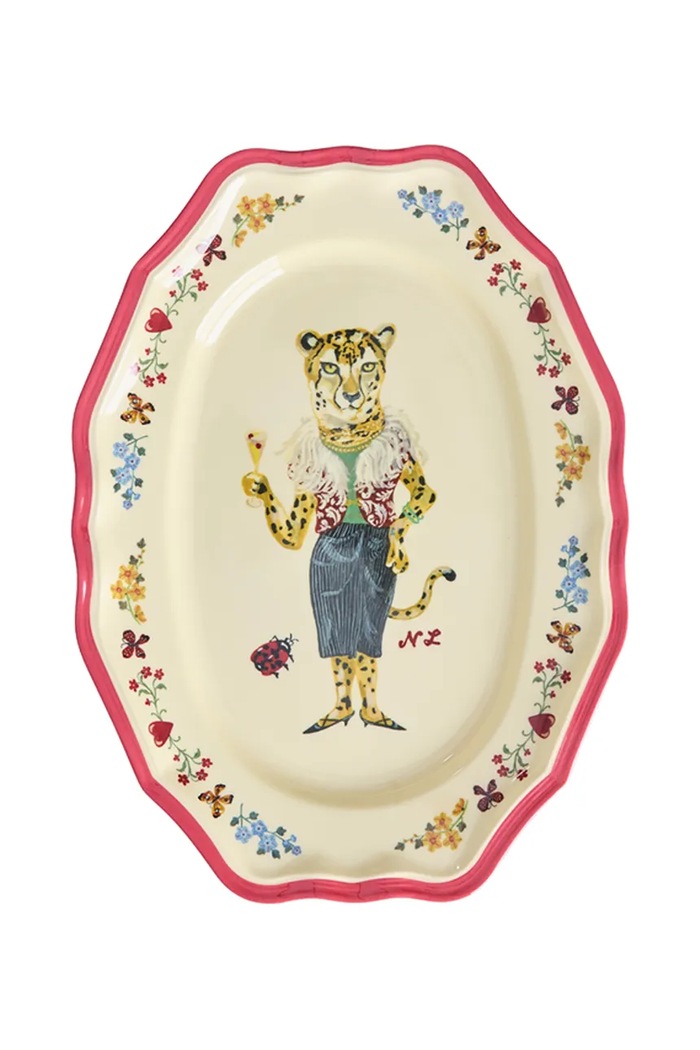 Πιάτο σερβιρίσματος Rice 19 x 26 cm πολύχρωμο MESER.SVINAT2R