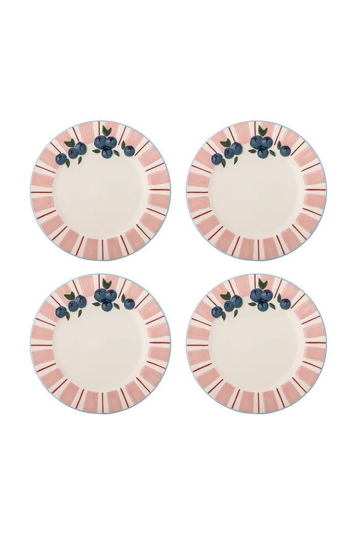 Set desertnih tanjura Bloomingville Carry 20,5 cm 4-pack roza 82063201