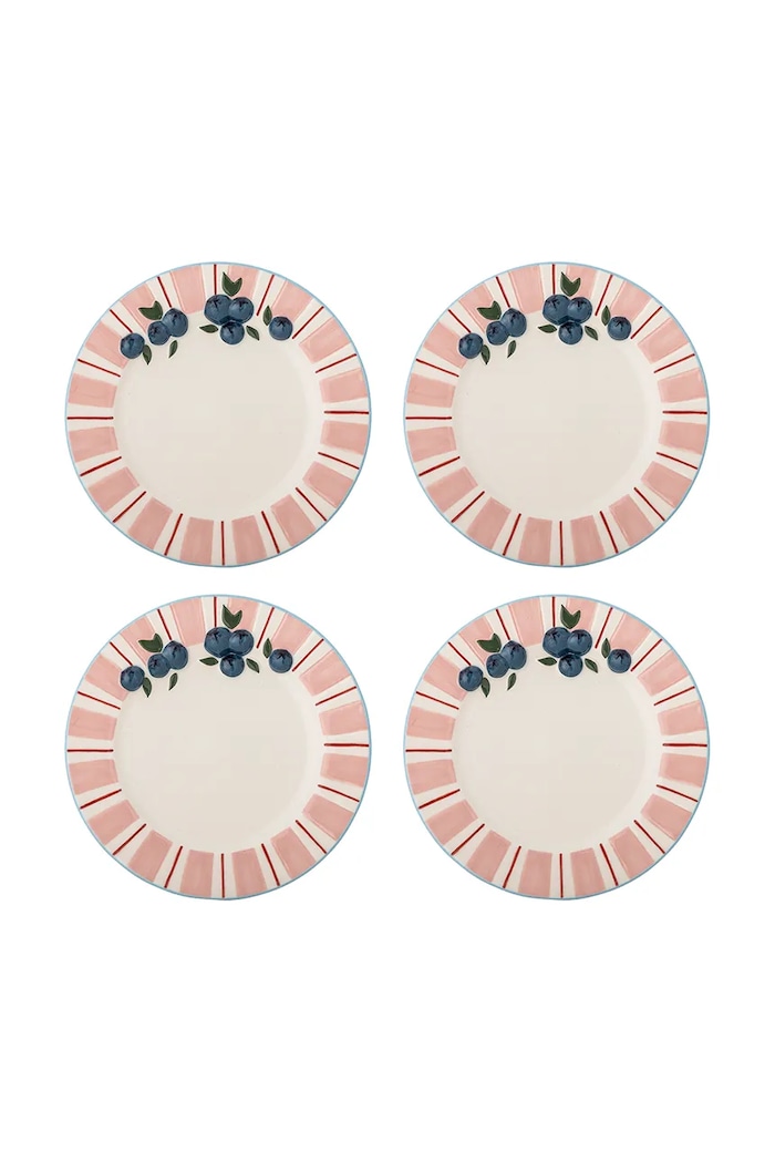 Set desertnih tanjura Bloomingville Carry 20,5 cm 4-pack roza 82063201