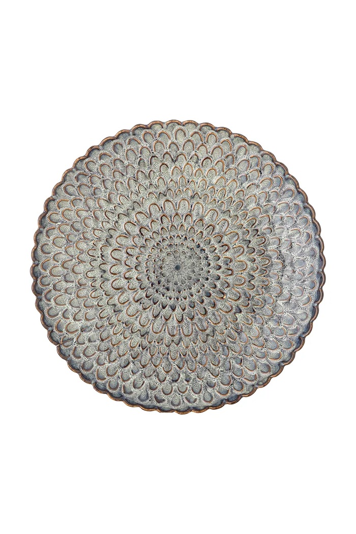 Sada plochých tanierov Bloomingville Katrina 26,5 cm 4-pak 82072692 modrá AA00