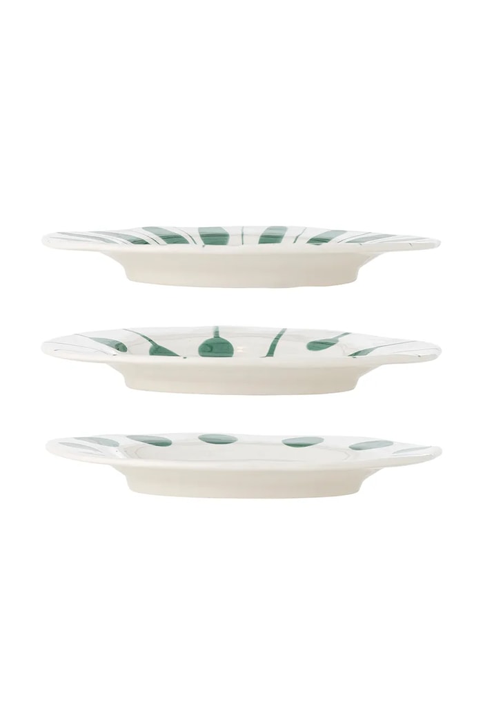 Bloomingville set de farfurii de aperitiv Linora 22 cm 82072672 alb AA00