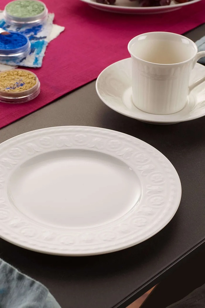 Villeroy & Boch talerz sniadaniowy z porcelany 22 cm 10.4600.2640 biały AA00
