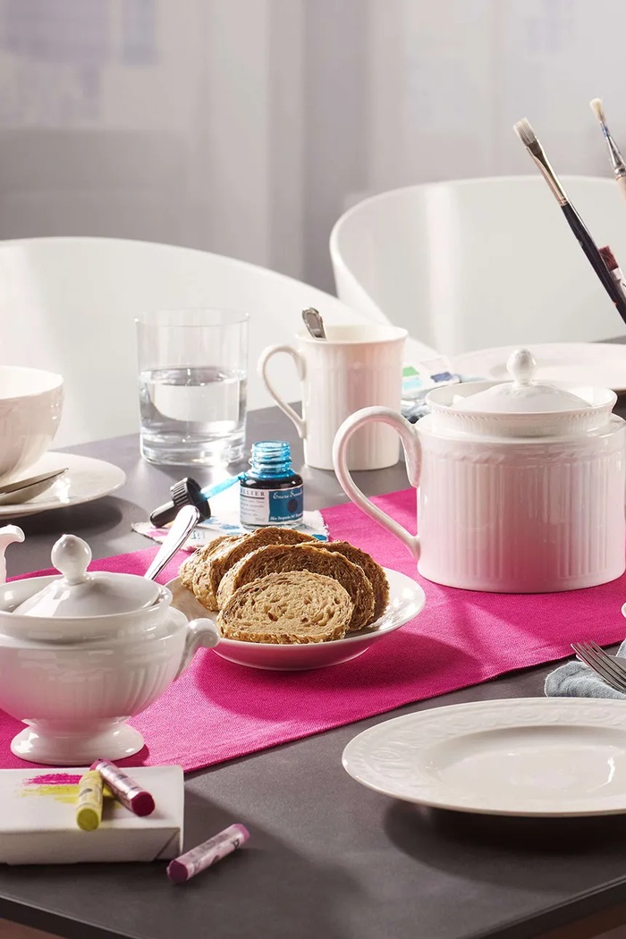 Kuchnia i bar Villeroy & Boch talerz sniadaniowy z porcelany 22 cm 10.4600.2640 biały