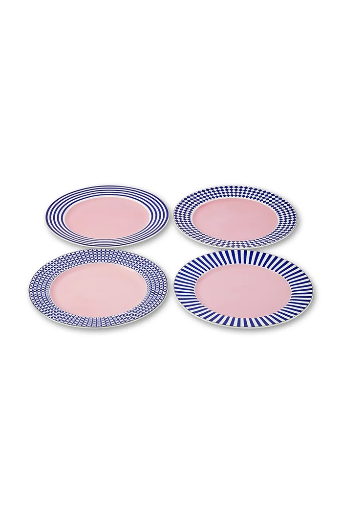 Pols Potten set de farfurii pentru cină din porțelan 27 cm multicolor 230.400.681