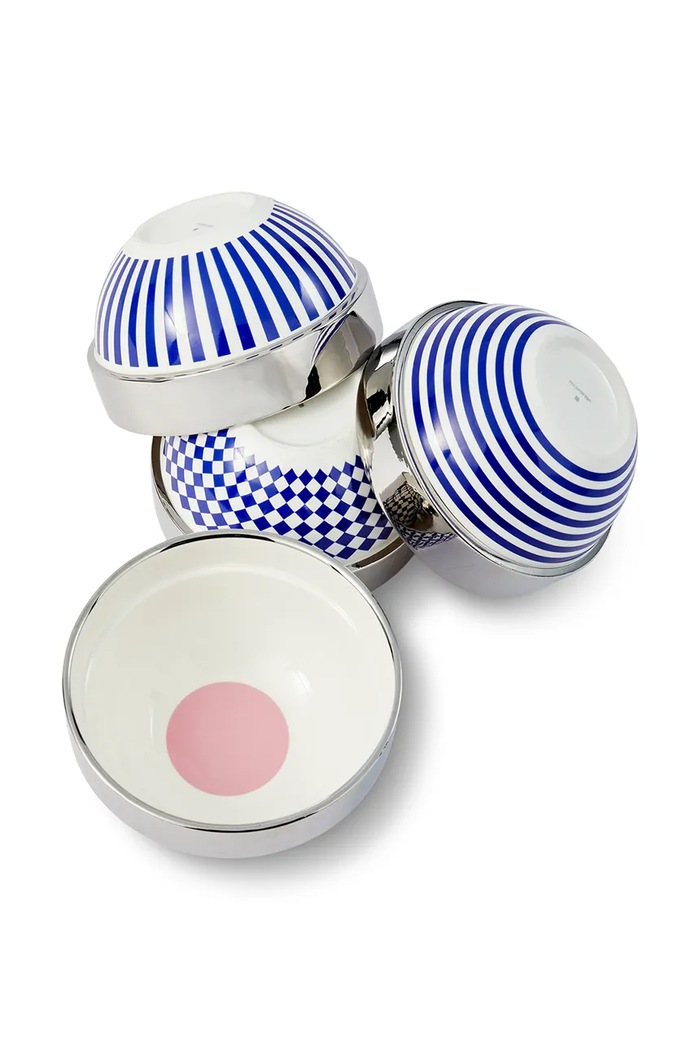 Cucina e Bar Pols Potten set di ciotole in porcellana 14 x 7,7 cm 230.400.682 blu navy